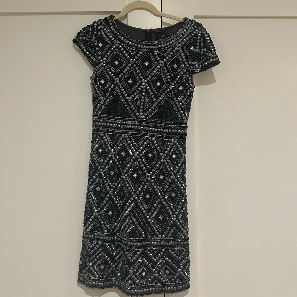 ADRIANNA PAPELL Beaded Dress